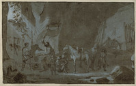 P 001
          <br/>
          Een smidse in een grot
          <br/>
          <em>Asselijn, Jan (1610-1652) - toegeschreven aan</em>